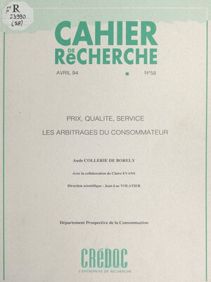 cover image of Prix, qualité, service